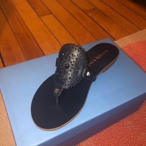 NIB Jack Rogers Georgica Sandal 8.5 Midnight